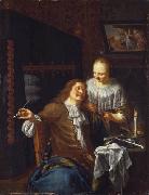 Paulus Moreelse Lady and Cavalier oil on canvas